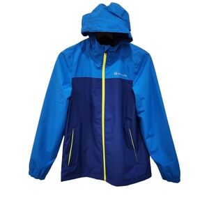 Outbound Laredo II Rain Jacket Womens XXL Blue Hooded Full Zip Mesh Lined